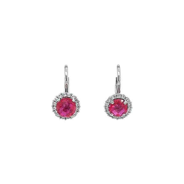 Vòng tai vàng trắng đính ruby - Sự sang trọng và đam mê trong từng chi tiết