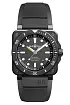 Bell &amp; Ross BR03-92 Diver Đen Mờ BR0392-D-BL-CE/SRB