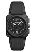 Bell &amp; Ross Mặt số đen mờ BR0394-BL-CE