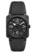 Bell &amp; Ross Mặt số đen mờ BR0392-BL-CE
