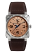 Bell &amp; Ross Mẫu mới BR 03 Đồng BR03A-GB-ST/SCA
