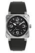 Bell &amp; Ross Mẫu mới BR-03 Thép đen BR03A-BL-ST/SRB
