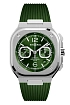Bell &amp; Ross BR 05 Chrono Xanh Thép BR05C-GN-ST/SRB