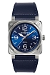 Bell &amp; Ross BR 03 Thép Xanh BR03A-BLU-ST/SCA