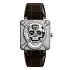 Bell &amp; Ross BR-01 Laughing Skull Full Diamond BR01-SKULL-SK-FLD