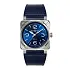 Bell &amp; Ross BR 03 Thép Xanh BR03A-BLU-ST/SCA