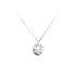 Vòng cổ với đá zircon trắng và vàng trắng