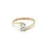 Nhẫn đính hôn bằng vàng với đá zircon