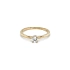 Nhẫn đính hôn bằng vàng với đá zircon