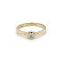 Nhẫn đính hôn bằng vàng với đá zircon
