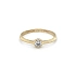 Nhẫn đính hôn bằng vàng với đá zircon