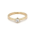 Nhẫn đính hôn bằng vàng với đá zircon