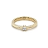Nhẫn đính hôn bằng vàng với đá zircon