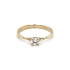 Nhẫn đính hôn bằng vàng với đá zircon