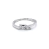 Nhẫn vàng trắng đính đá zircon trắng