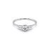 Nhẫn đính hôn bằng vàng trắng và zircon