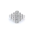 Nhẫn vàng trắng đính đá zircon trắng