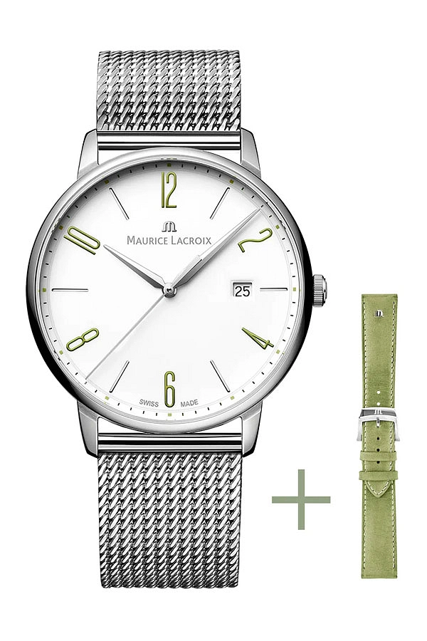 Maurice Lacroix Eliros Date 40mm Bộ dây đeo EL1118-SS00S-120-D