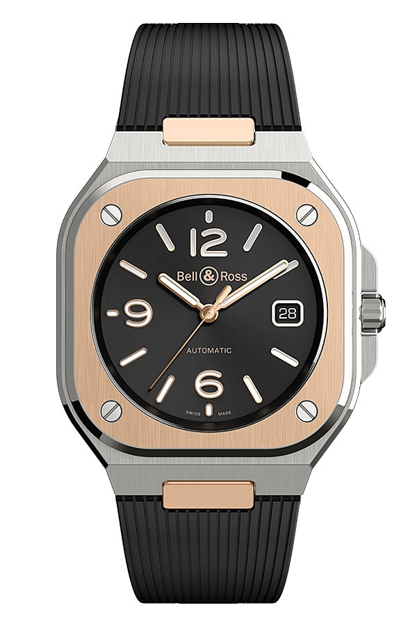 Bell &amp; Ross BR 05 Thép Đen &amp; Vàng BR05A-BL-STPG/SRB