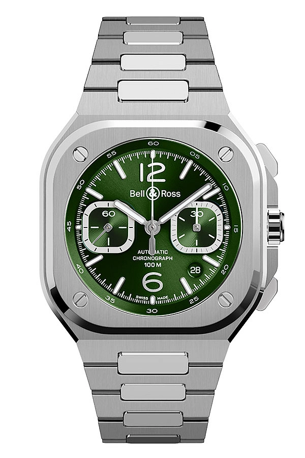 Bell &amp; Ross BR 05 Chrono Xanh Thép BR05C-GN-ST/SST