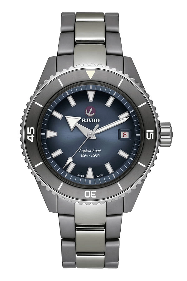 Rado Captain Cook Đồng hồ lặn cao cấp bằng gốm công nghệ cao R32144202
