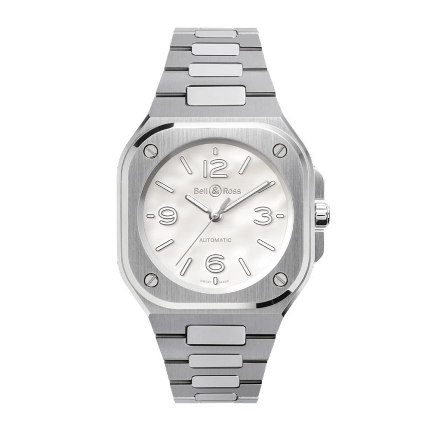 Bell &amp; Ross BR-05 36mm Mặt số ngọc trai thép BR05A-S-MP-ST/SST