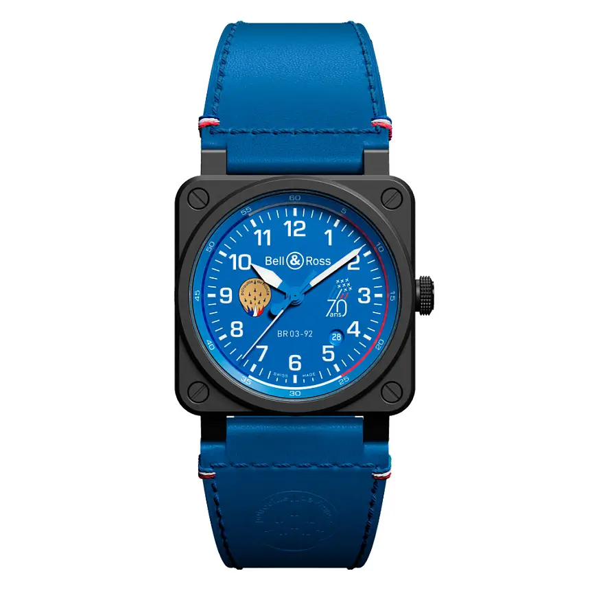 Bell &amp; Ross BR 03-92 Patrouille de France Kỷ niệm 70 năm BR0392-PAF7-CE/SCA