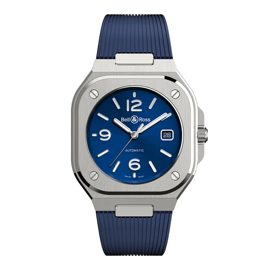 Bell &amp; Ross BR05 Thép Xanh BR05A-BLU-ST/SRB