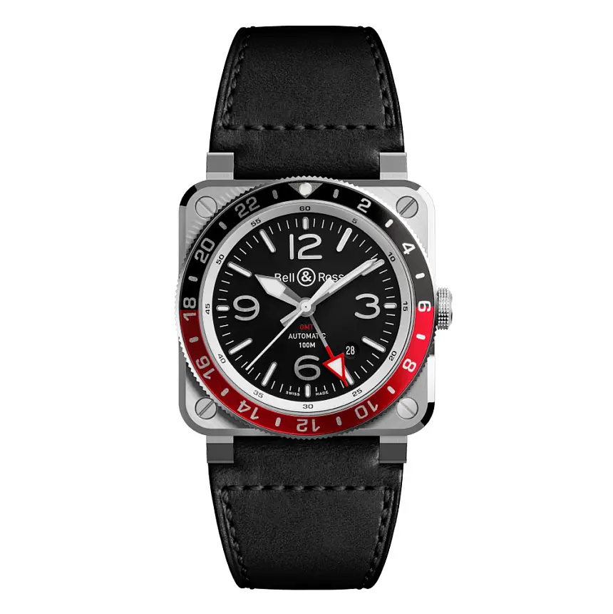 Bell &amp; Ross BR 03-93 GMT BR0393-BL-ST/SCA