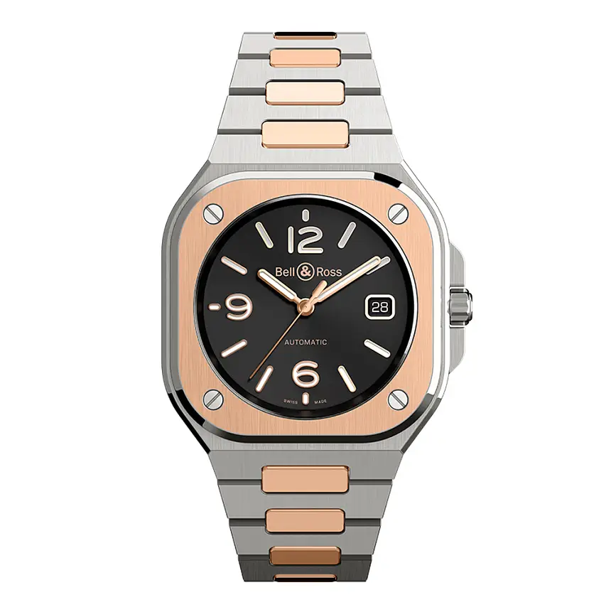 Bell &amp; Ross BR 05 Thép Đen &amp; Vàng BR05A-BL-STPG/SSG