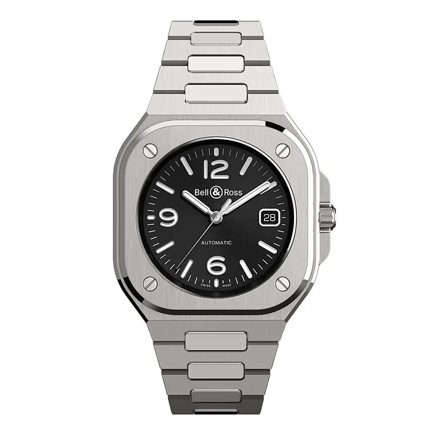 Bell &amp; Ross BR 05 Thép Đen BR05A-BL-ST/SST