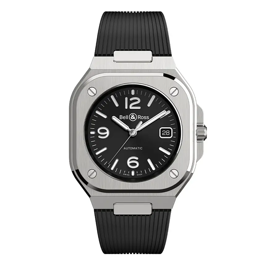 Bell &amp; Ross BR 05 Thép Đen BR05A-BL-ST/SRB