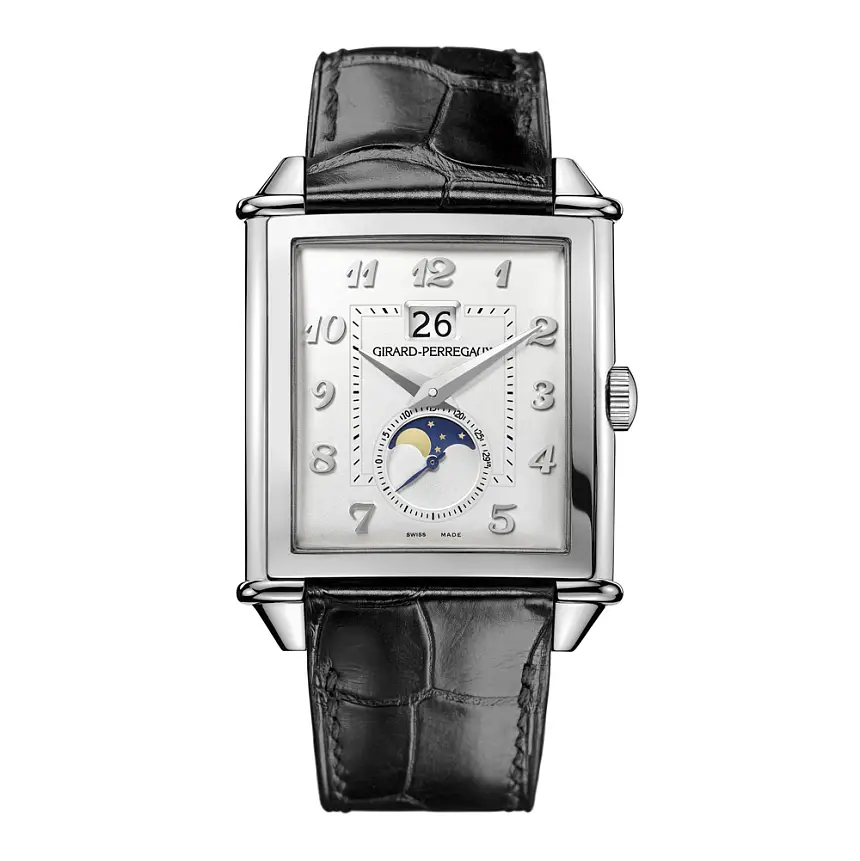 Đồng hồ cổ điển năm 1945, kích thước XXL, hiển thị ngày lớn và pha trăng 25882-11-121-BB6B