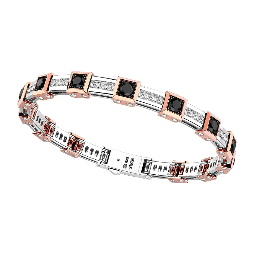 Vòng tay vàng Zancan Couture Sapphire EB710BR