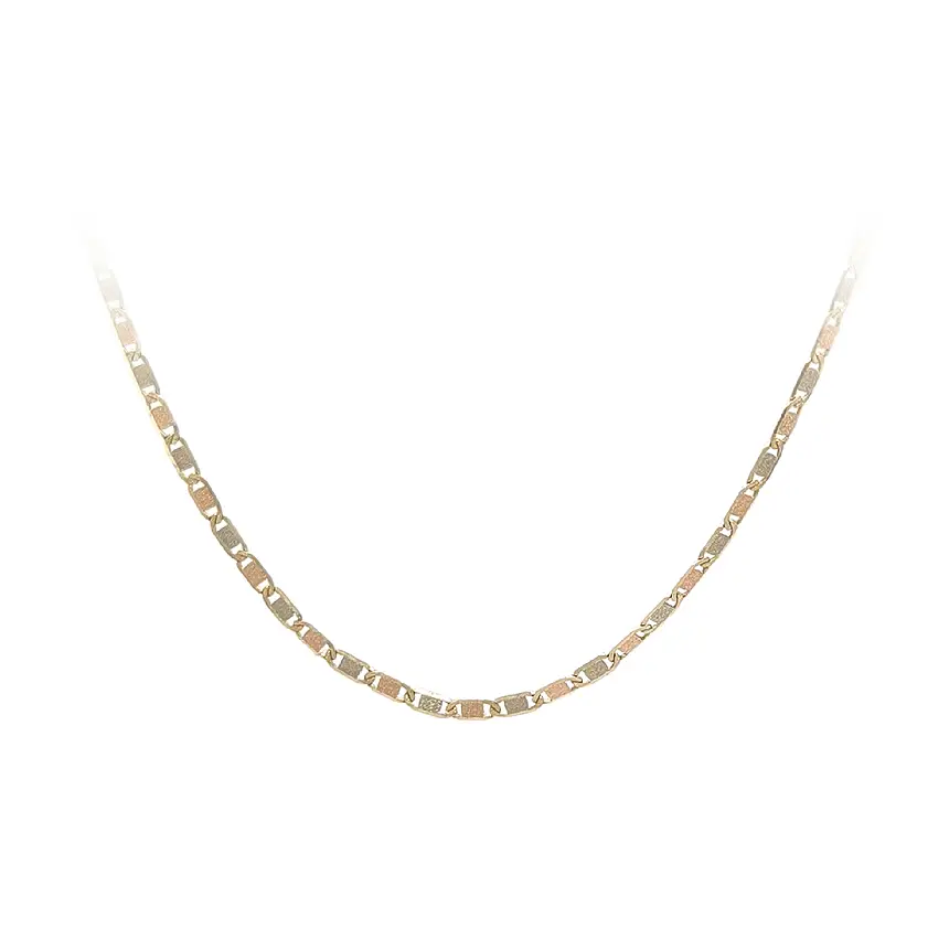 Dây Chuyền Razor Hai Tông Vàng