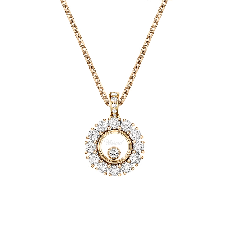 Mặt dây chuyền vàng Chopard Happy Diamonds 79A609-5001