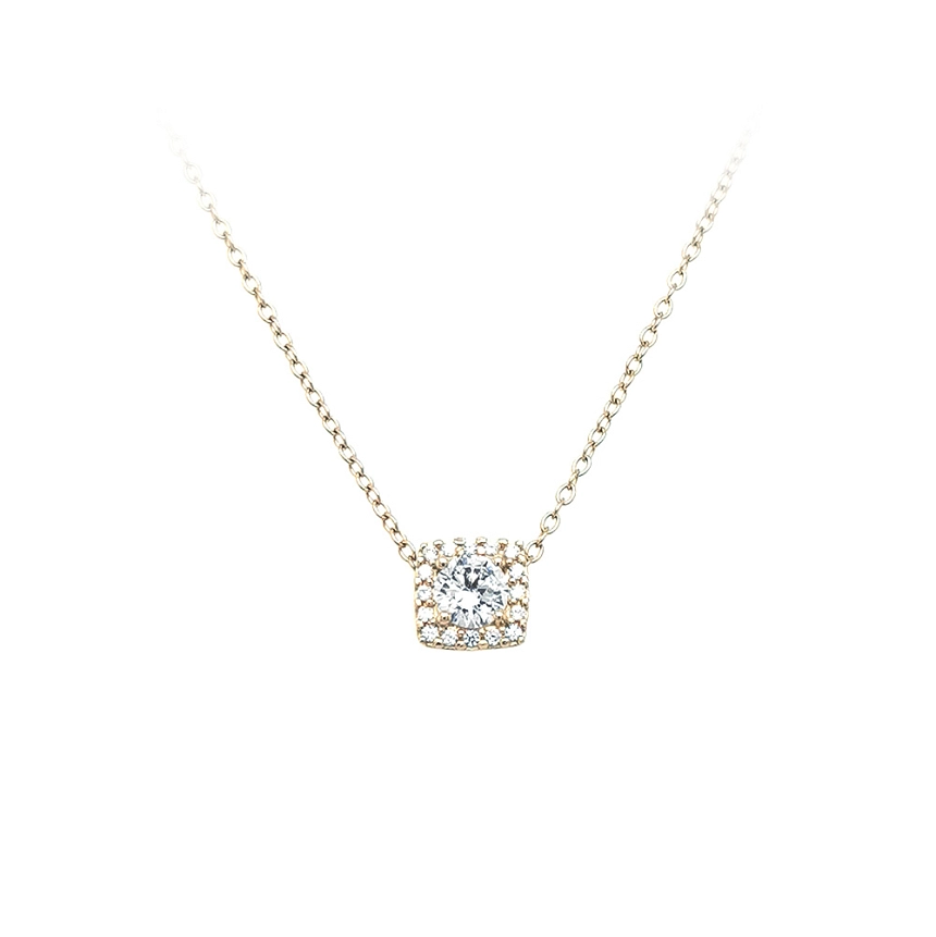 Vòng cổ vàng đính đá zircon