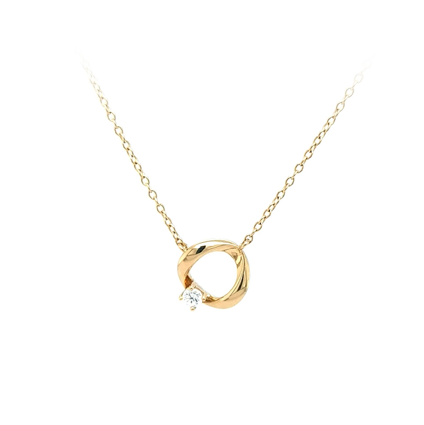Vòng cổ vàng đính đá zircon
