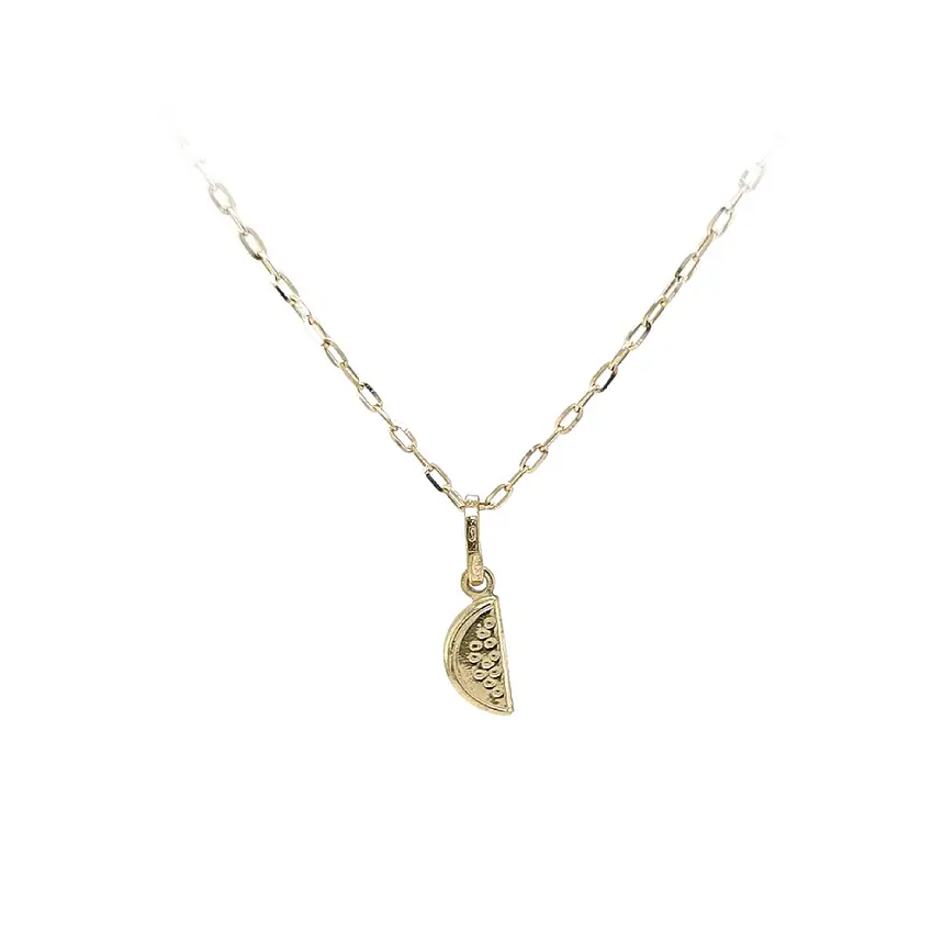 Dây chuyền vàng với mặt dây hình dưa hấu