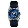 Bell &amp; Ross BR 03-93 GMT Xanh BR0393-BLU-ST/SCA