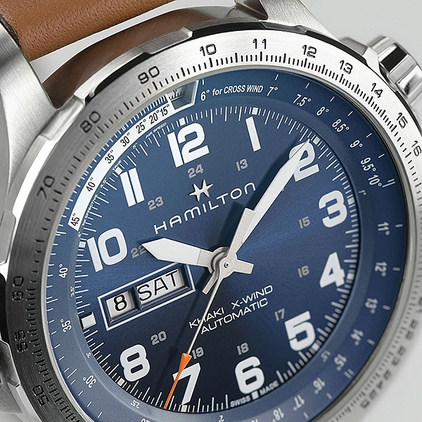 Hamilton Khaki Aviation X-Wind Ngày và Ngày trong Tuần H77765541