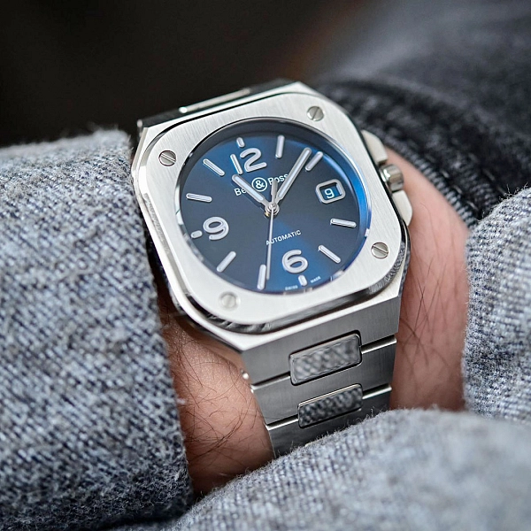 Bell &amp; Ross BR 05 Thép Xanh BR05A-BLU-ST/SST