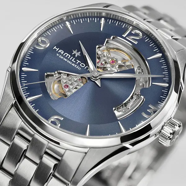 Hamilton Jazzmaster Mặt Trái Tim Mở Tự Động H32705141