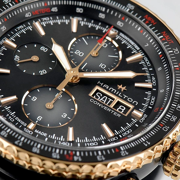 Hamilton Khaki Aviation Converter Đồng hồ chronograph tự động H76736730