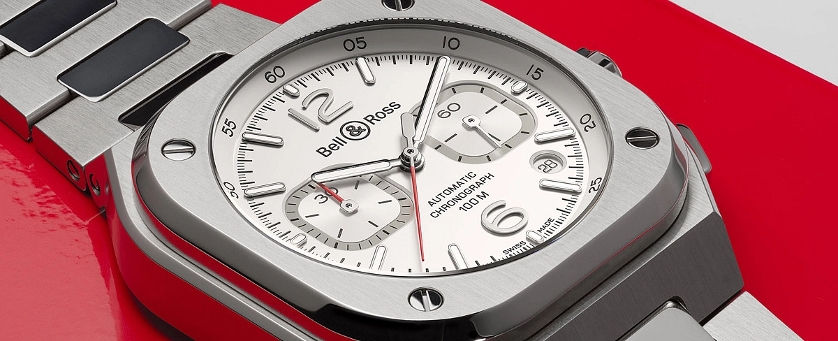 Bell &amp; Ross BR 05 Chrono White Hawk BR05C-SI-ST/SST