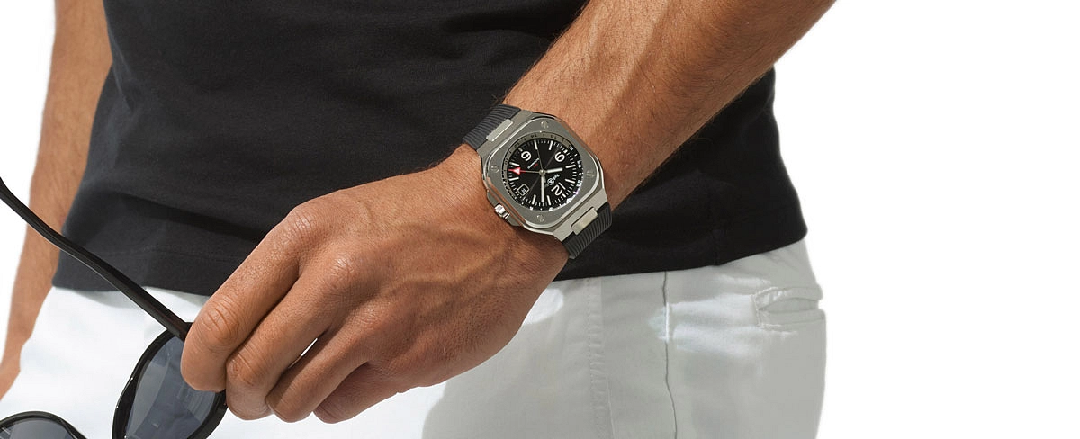 Bell &amp; Ross BR 05 GMT BR05G-BL-ST/SRB