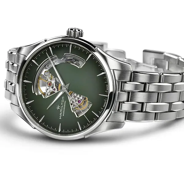 Hamilton Jazzmaster Mặt Trái Tim Mở Tự Động H32675160