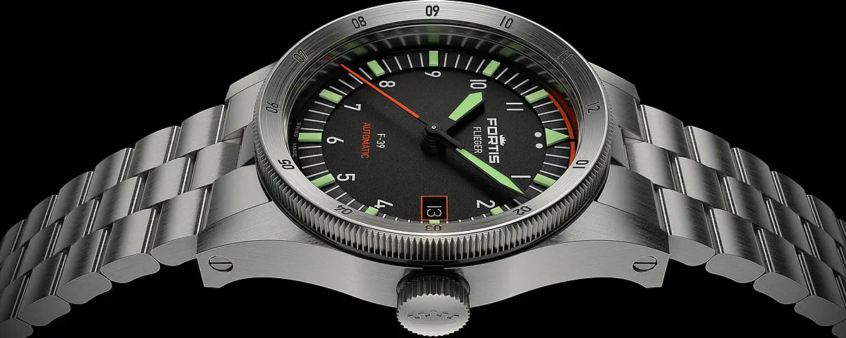 Đồng hồ Forits Flieger F-39 tự động trên dây đeo khối F4220005