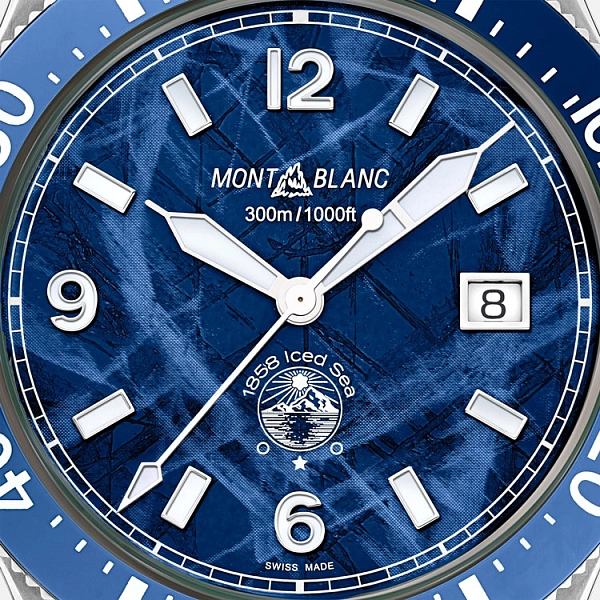 Montblanc 1858 Iced Sea Tự động hiển thị ngày 129369