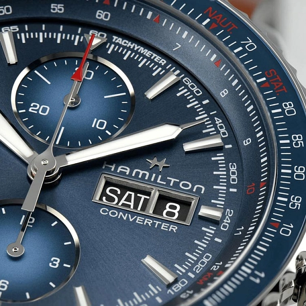Hamilton Khaki Aviation Converter Đồng hồ chronograph tự động H76746540